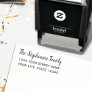 Modern Minimal Script Name Custom Return Address Self-inking Stamp