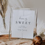 Modern Minimal Script Wedding Dessert Table Poster