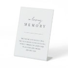 Modern Minimal Script Wedding Memorial