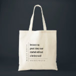 Modern Minimal Simple Bold Classy Bridesmaid Gift Tote Bag<br><div class="desc">If you need any further customisation please feel free to message me on yellowfebstudio@gmail.com.</div>