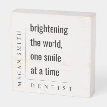 Modern Minimal Simple Bold Dentist Gift