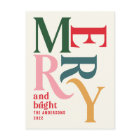 Modern minimal simple colourful budget Christmas