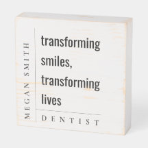 Modern Minimal Simple Healthy Smile Dentist Gift