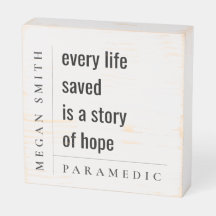 Modern Minimal Simple Motivational Paramedic Gift