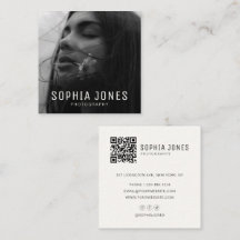 Modern Minimal Simple Photo QR Code Professional