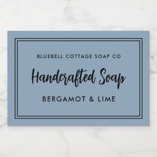 Modern Minimal Soap Bar Product Label