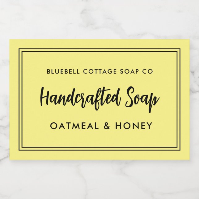 Modern Minimal Soap Bar Product Label (Single Label)