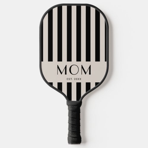 Modern Minimal Stripes Mom Established Pickleball Paddle