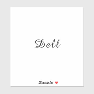 Modern Minimal Stylish Dell Design Sticker