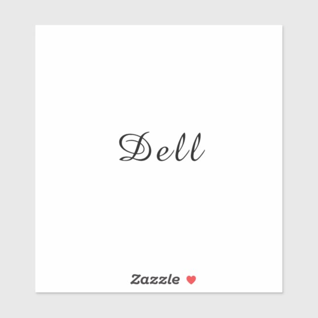 Modern Minimal Stylish Dell Design Sticker (Sheet)