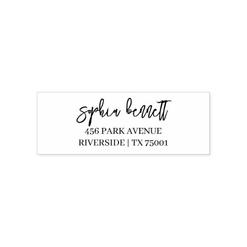 Modern Minimal Stylish Script Self-Inking Stamp