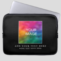 Modern Minimal Template Upload Photo Image Picture Laptop Sleeve