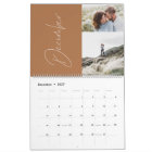 Modern minimal terracotta 2 photo family elegant