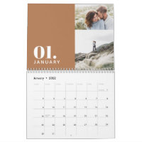 Modern minimal terracotta multi photo family