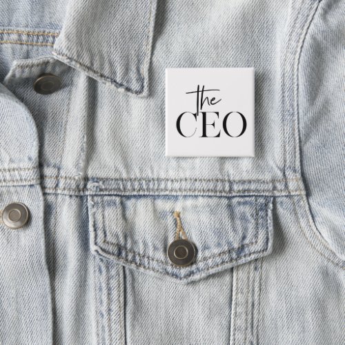 Modern Minimal The CEO Black Button