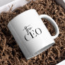 Modern Minimal The CEO Black Coffee Mug