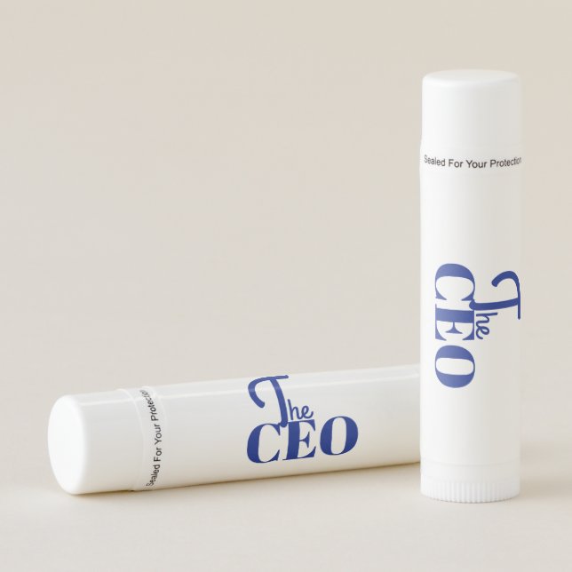 Modern Minimal The CEO Blue Lip Balm (Front)