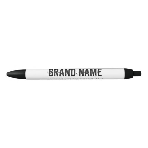 Modern Minimal Typography Company Brand Name Black Ink Pen
