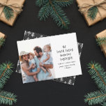 Modern, minimal typography holiday family photo<br><div class="desc">We loved every moment together. Modern,  minimal typography holiday family photo card.</div>