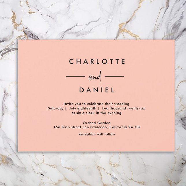 Modern, Minimal, Typography Invitation (Creator Uploaded)