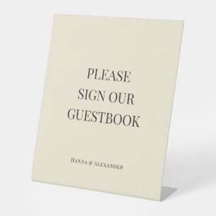 Modern Minimal Wedding Guest Book Sign