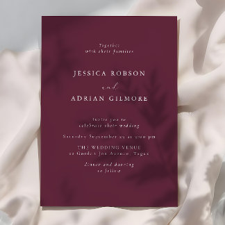 Modern Minimal Wedding Invitation