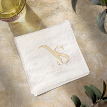 Modern Minimal | Wedding Monogram Napkins