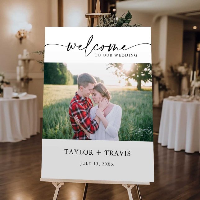 Modern Minimal Wedding Welcome Foam Board Sign (Creator Uploaded)