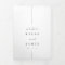 Modern Minimal Wedding Welcome Letter & Itinerary