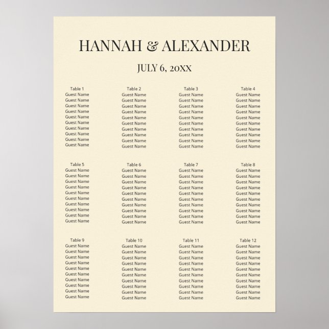 Modern Minimal Wedding Welcome Sign (Front)