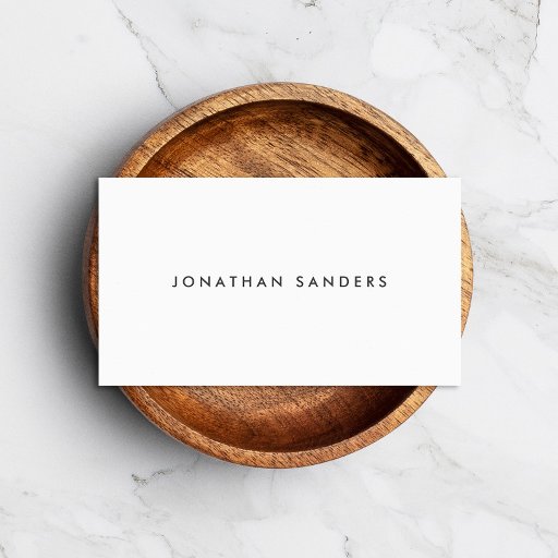 Customizable MODERN & MINIMAL No. 1 Business Card