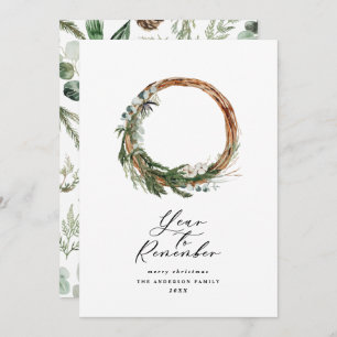 Modern minimal year to remember holiday