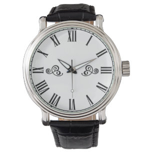 Modern Minimalism Black Roman Numbers Watch