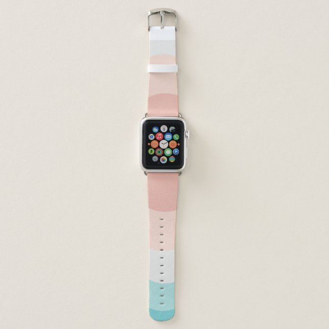 Modern minimalism pastel design Apple watch bands (Front)