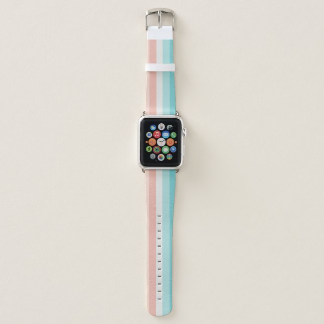 Modern minimalism pastel design Apple watch bands (Front)