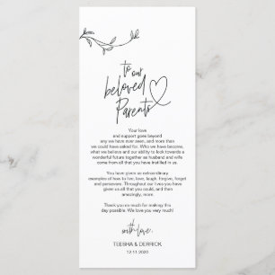 Modern minimalism Place Setting Thank You Card