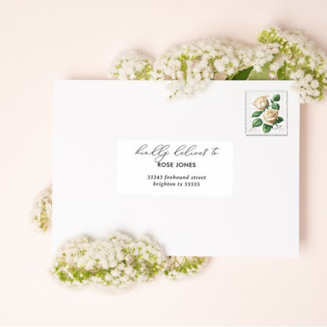 Modern minimalism wedding guest address labels (Creator Uploaded)