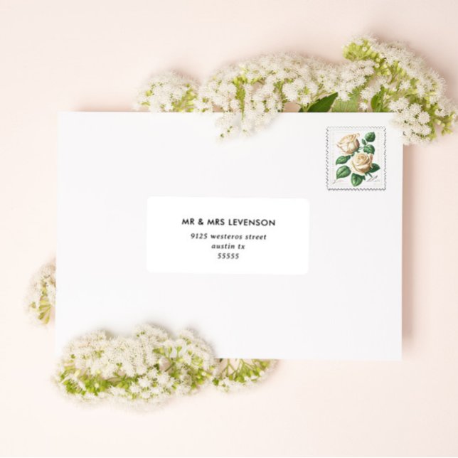 Modern minimalism wedding guest address labels (Creator Uploaded)