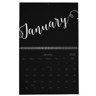 Modern, Minimalist, 2025 Calendar