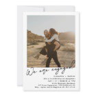 Modern minimalist 2 photos engagement party