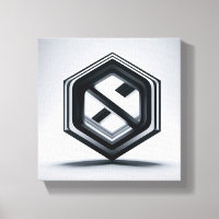 Modern Minimalist 3D Hexagon Art - Abstract Geomet