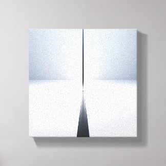Modern Minimalist Abstract Vertical Beam - 3D  Canvas Print