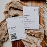 Modern Minimalist All In One Qr Code Wedding Invitation<br><div class="desc">Modern Minimalist All In One Qr Code Wedding Invitation</div>