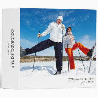 Modern Minimalist All Purpose Photo Album - White 3 Ring Binder