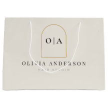 Modern Minimalist Arch Gold Salon Product Logo