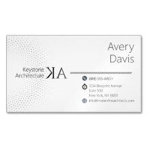 Modern Minimalist Architect Business Card Magnet