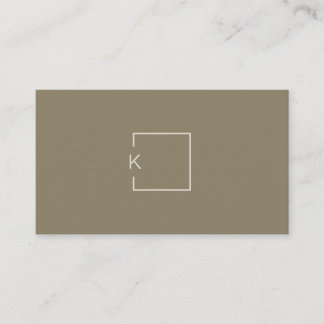 Modern Minimalist Architect Contractor Designer Business Card