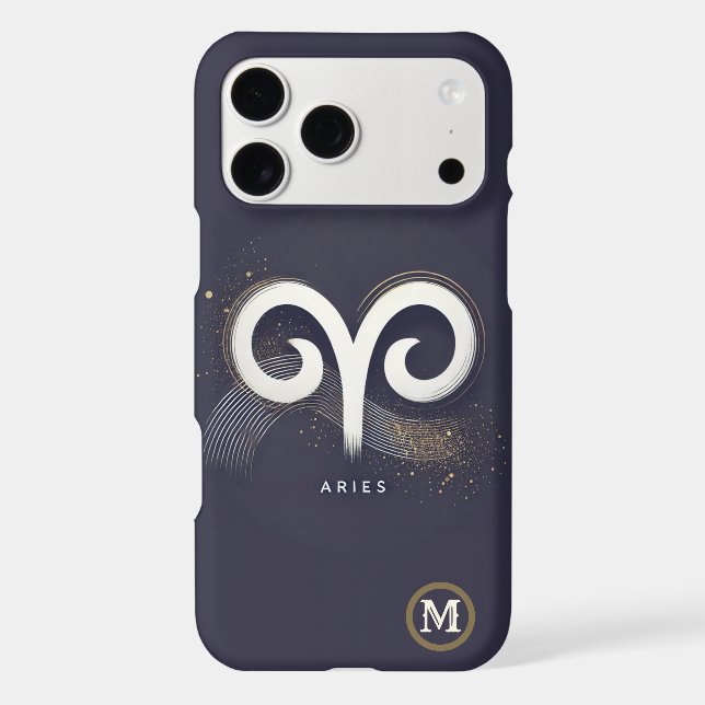 Modern Minimalist Aries Symbol Case-Mate iPhone Ca Case (Back)