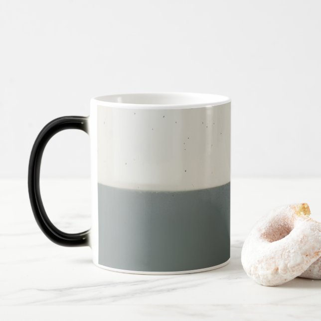 Modern Minimalist Artisanal Speckled Stoneware Mug (With Donut)