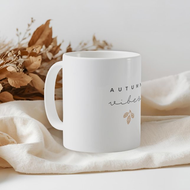 Modern Minimalist Autumn Vibes Coffee Mug (Creator Uploaded)